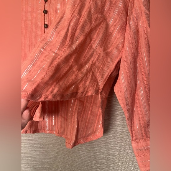 Anthropologie Pilcro oversized Boho Cottage blouse - Picture 5 of 14